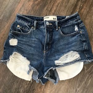 Garage brand jean shorts
